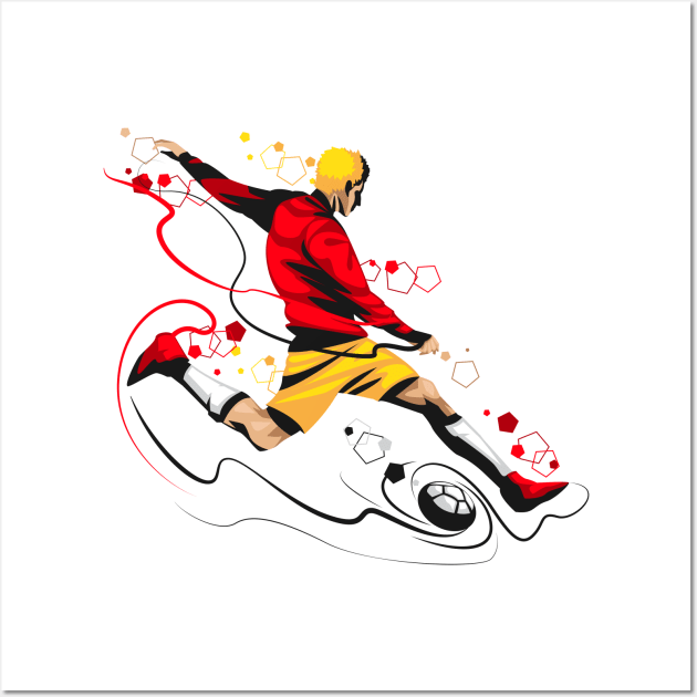 Soccer Player Wall Art by Mako Design 